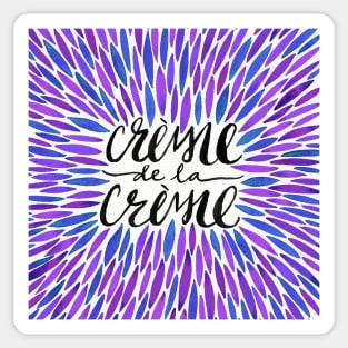 Periwinkle Creme De Le Creme Sticker